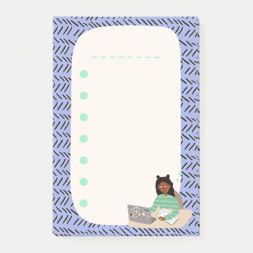 Girl Doodle Cute List Planner Notes Colorful Post_it Notes