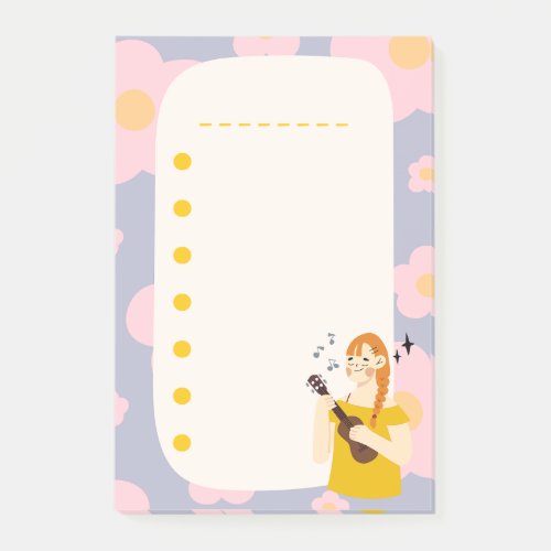 Girl Doodle Cute List Planner Notes Colorful Post_it Notes