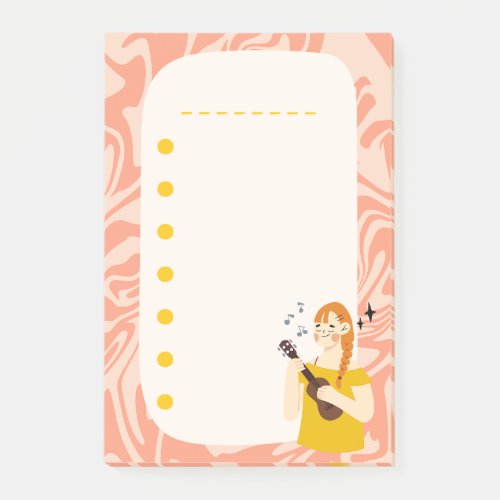 Girl Doodle Cute List Planner Notes Colorful Post_it Notes