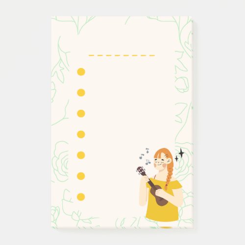 Girl Doodle Cute List Planner Notes Colorful Post_it Notes