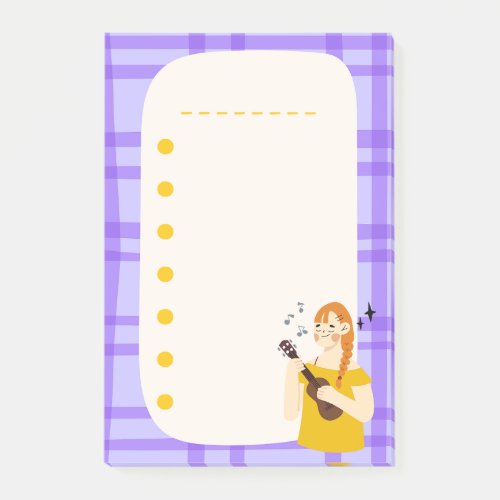 Girl Doodle Cute List Planner Notes Colorful Post_it Notes