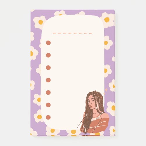 Girl Doodle Cute List Planner Notes Colorful Post_it Notes