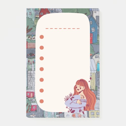 Girl Doodle Cute List Planner Notes Colorful Post_it Notes