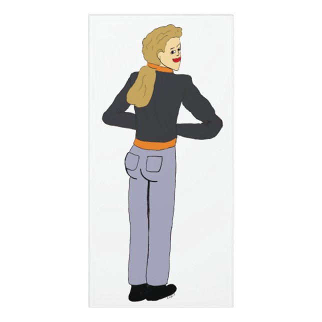 girl    door sign (Classic Front Vert)