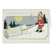 Girl Dragging Resolutions Paper Full Moon (Front Horizontal)