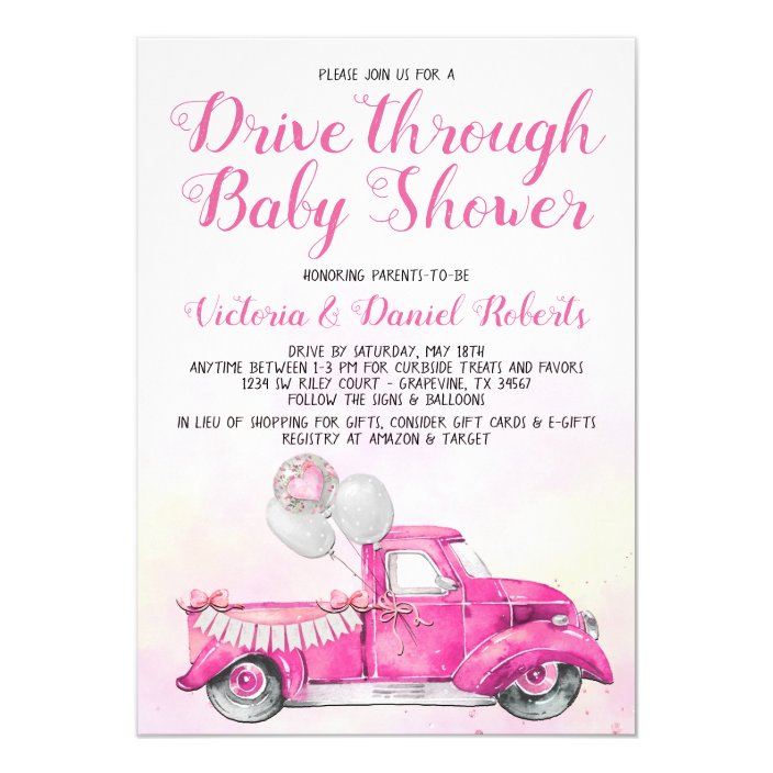 Featured image of post Drive By Baby Shower Invitations Online Not all baby shower invitations need to be decorative or frilly