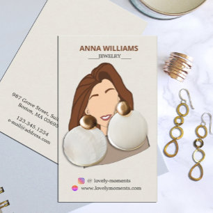 Girl Earring Display Card