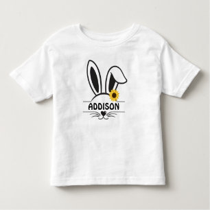 Girl Easter Bunny Face Toddler T-shirt
