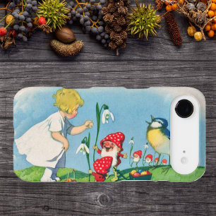 Girl Easter Lilly Gnome Elves Singing Bird Basket iPhone 17 Air Case