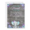 Girl Elephant Baby Shower Invitation, rustic, teal