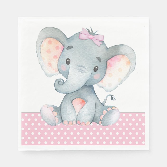 elephant baby shower girl