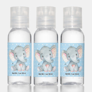 Girl Elephant Baby Shower Pink Hand Sanitizer
