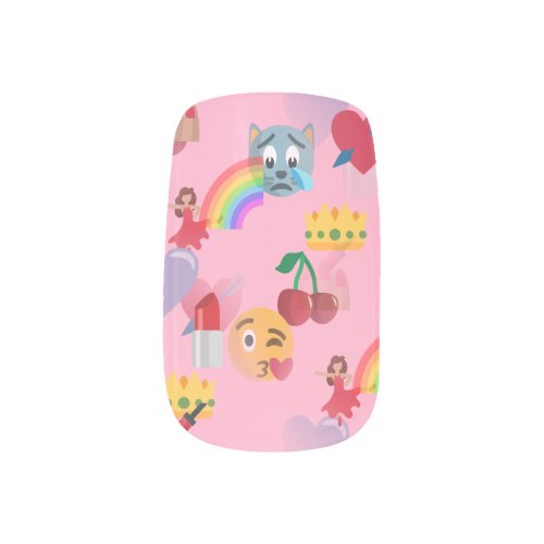 girl emoji nail wraps