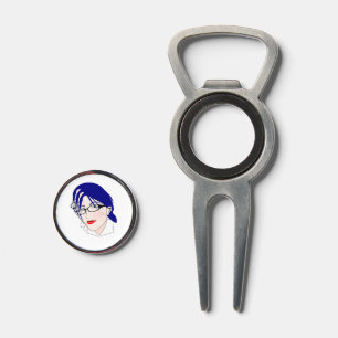 Girl Eyes Blue Divot Tool