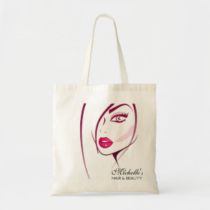Girl Face Beautician Make-up artist Tote Bag