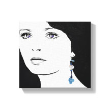 Girl face beautiful floral fashion illustration