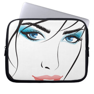 Girl Face Laptop Case
