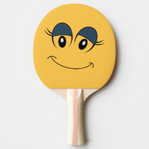 Girl Face Ping Pong Paddle