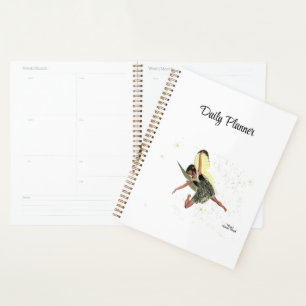 Girl Fairy With Yellow Wings Daily Planner