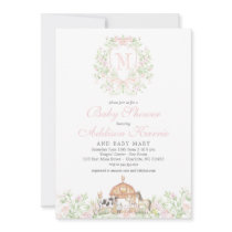 Girl Farm Baby shower invitation