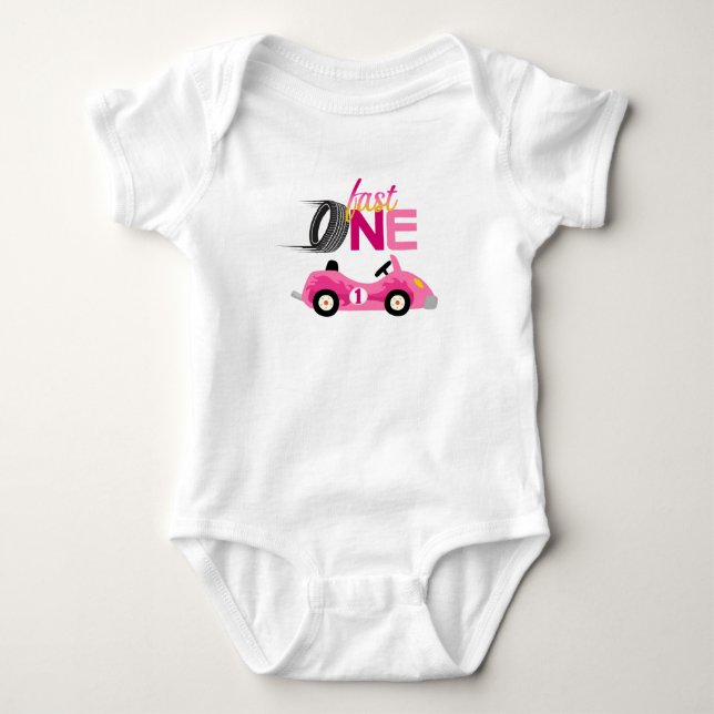 Girl Fast ONE Racing Shirt/Baby Top (Front)