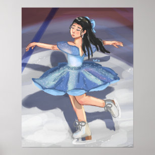 Figure Skating Gifts For Girls Women Men Ice Skater Poster by Cruzec Saorl  - Pixels