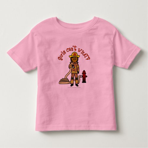 Girl Firefighter Toddler T_shirt