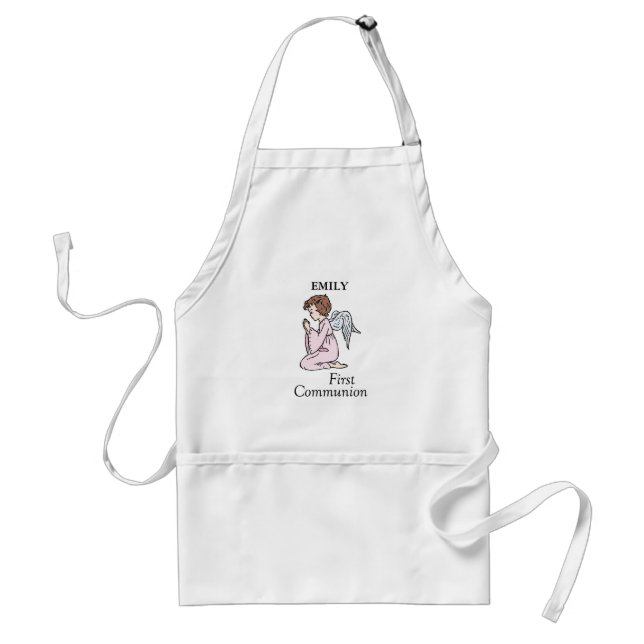 Girl, First Communion Angel Adult Apron (Front)