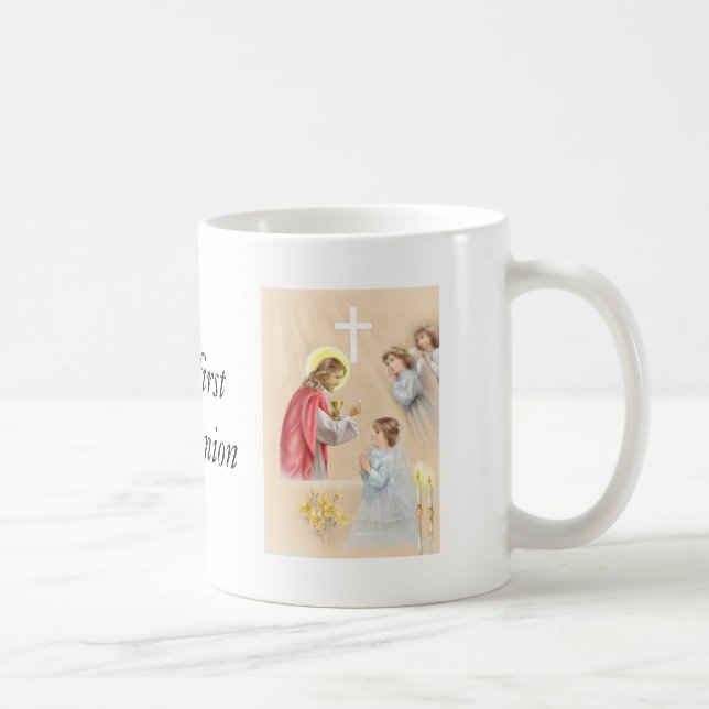 Girl first communion drinking mug (Right)