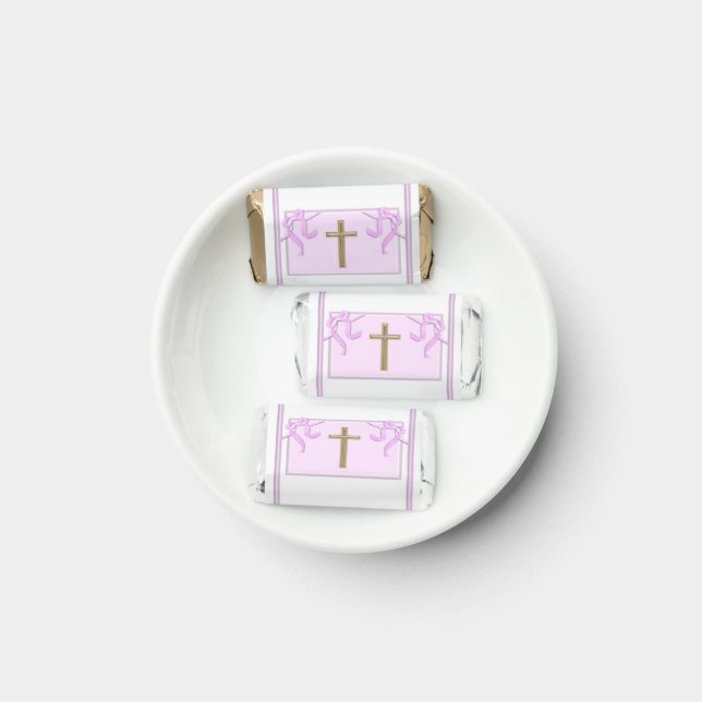 Girl First Communion Hershey Mini Candy Wrapper La Hershey's Miniatures (Plate)