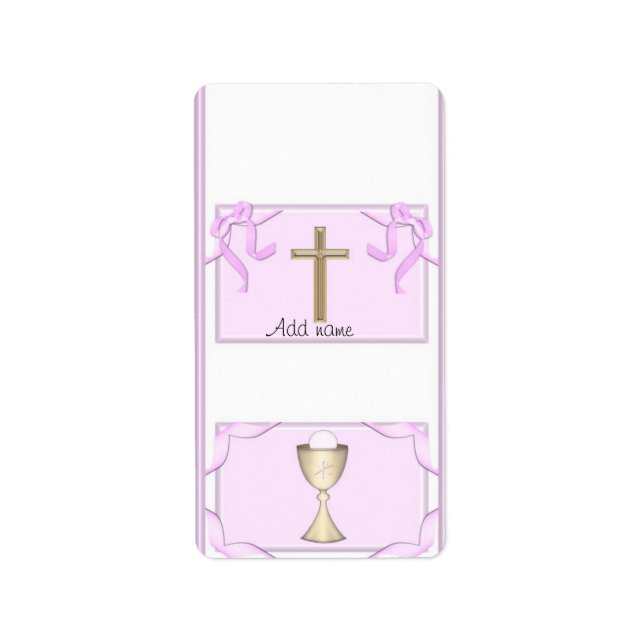 Girl First Communion Hershey Nugget Candy Wrapper Label (Front)