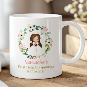 Girl First Holy Communion Favor Keepsake Religious Coffee Mug