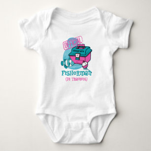 Girl Fisherman In Training Baby Bodysuit