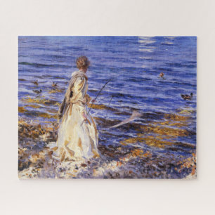 Girl Fishing (by John Singer Sargent) Jigsaw Puzzle