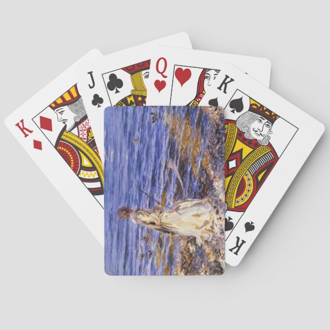 Girl Fishing (by John Singer Sargent) Poker Cards (Back)