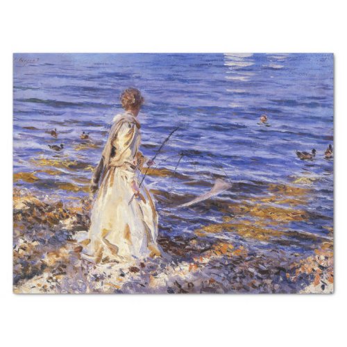 Girl Fishing by John Singer Sargent Tissue Paper