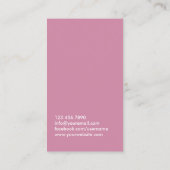 Girl Fitness Personal Trainer Grunge Dark Business Card (Back)