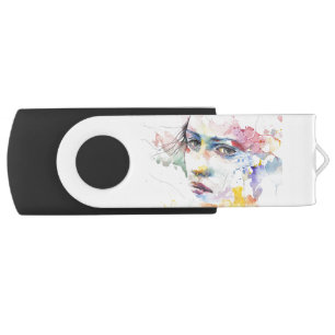 girl flash drive
