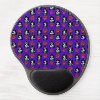girl flower pattern royal blue gel mouse pad