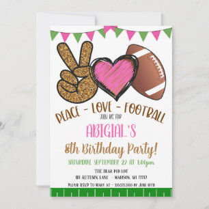 Girl Football Invite