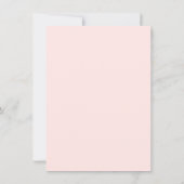 Girl Fox Pink Teal Gold Watercolor Baby Shower Invitation (Back)