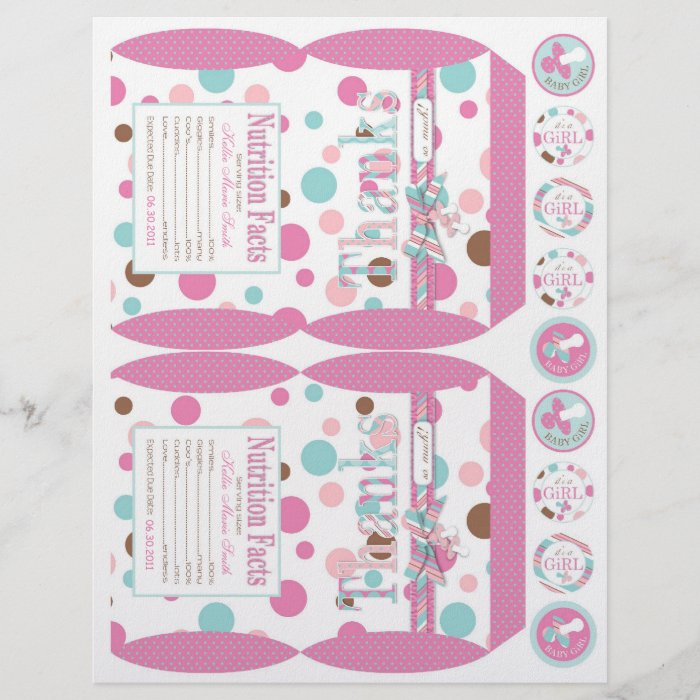 Girl FP Party Favor Box Template B Flyer Design