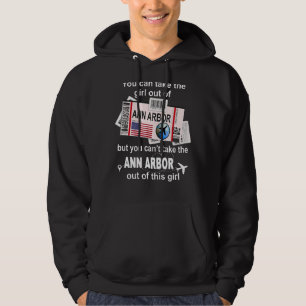Girl from Ann Arbor Boarding Pass Flight Ticket An Hoodie