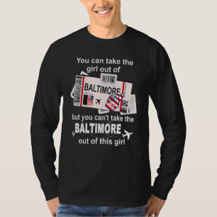 Girl from Baltimore Boarding Pass Flight Ticket B T-Shirt