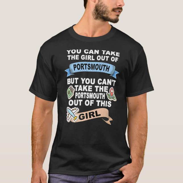 Girl from Portsmouth  Relocation From Portsmouth T-Shirt (Front)