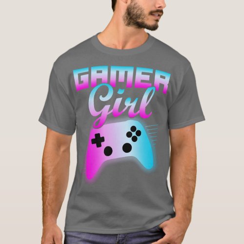 Girl Funny Video Gaming Game Controller Graphic Gi T_Shirt