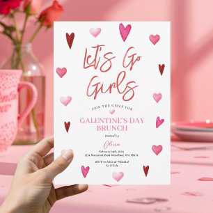 Girl Galentine's Day Party Brunch Dinner Valentine Invitation