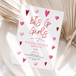 Girl Galentine's Day Party Brunch Dinner Valentine Invitation