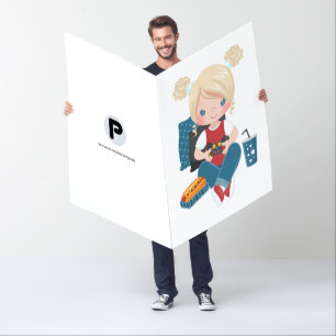 Girl Game Night Video Game Party Card