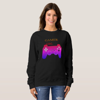 Girl Gamer Cute and Powerful Gaming Design Sweatshirt